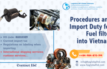 Import Fuel filter to Vietnam