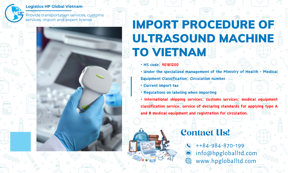 Import duty and procedures Ultrasound machine Vietnam