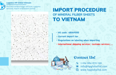 Import mineral fiber sheets to Vietnam