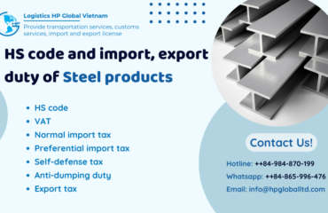 HS CODE AND IMPORT, EXPORT DUTY OF STEEL PRODUCTS