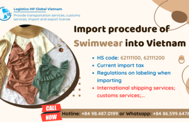 Import duty and procedures Swimwear Vietnam