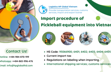 Import duty and procedures Pickleball equipment Vietnam