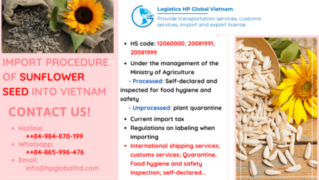 Import procedures for Sunflower seed to Vietnam Import duty and procedures Sunflower seed Vietnam