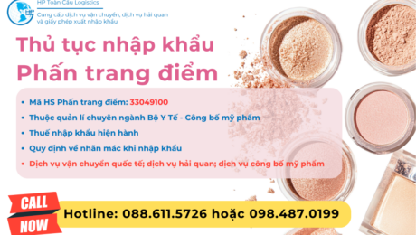 Thủ tục và thuế nhập khẩu Phấn trang điểm