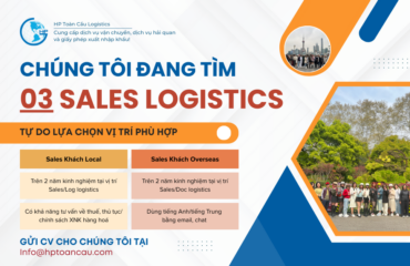 Tuyển sales Logistics - Hà Đông - Hà Nội