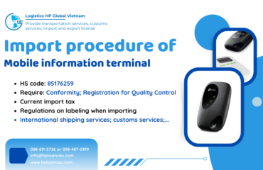 Import duty and procedures Mobile information terminal Vietnam