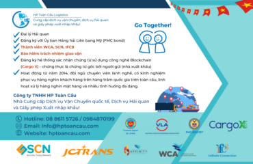Dịch vụ vận chuyển quốc tế - khai báo hải quan - giấy phép xuất nhập khẩu - Công ty TNHH HP Toàn Cầu