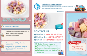 How to import dried yogurt into Vietnam