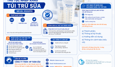 Thủ tục nhập khẩu túi trữ sữa mã HS 39232990 và quy định tự công bố
