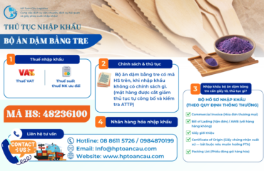 Thủ tục nhập khẩu bộ ăn dặm bằng tre tại Việt Nam