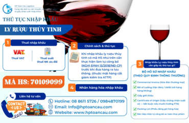 Thủ tục nhập khẩu ly thủy tinh mới nhất Thủ tục và thuế nhập khẩu ly thủy tinh vào Việt Nam